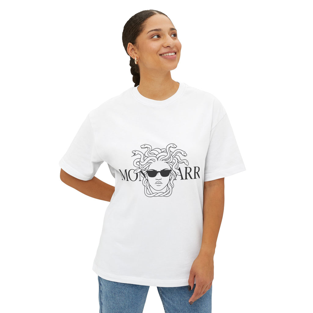 Medusa Sunglasses Tee — Oversized Boxy Graphic T‑Shirt
