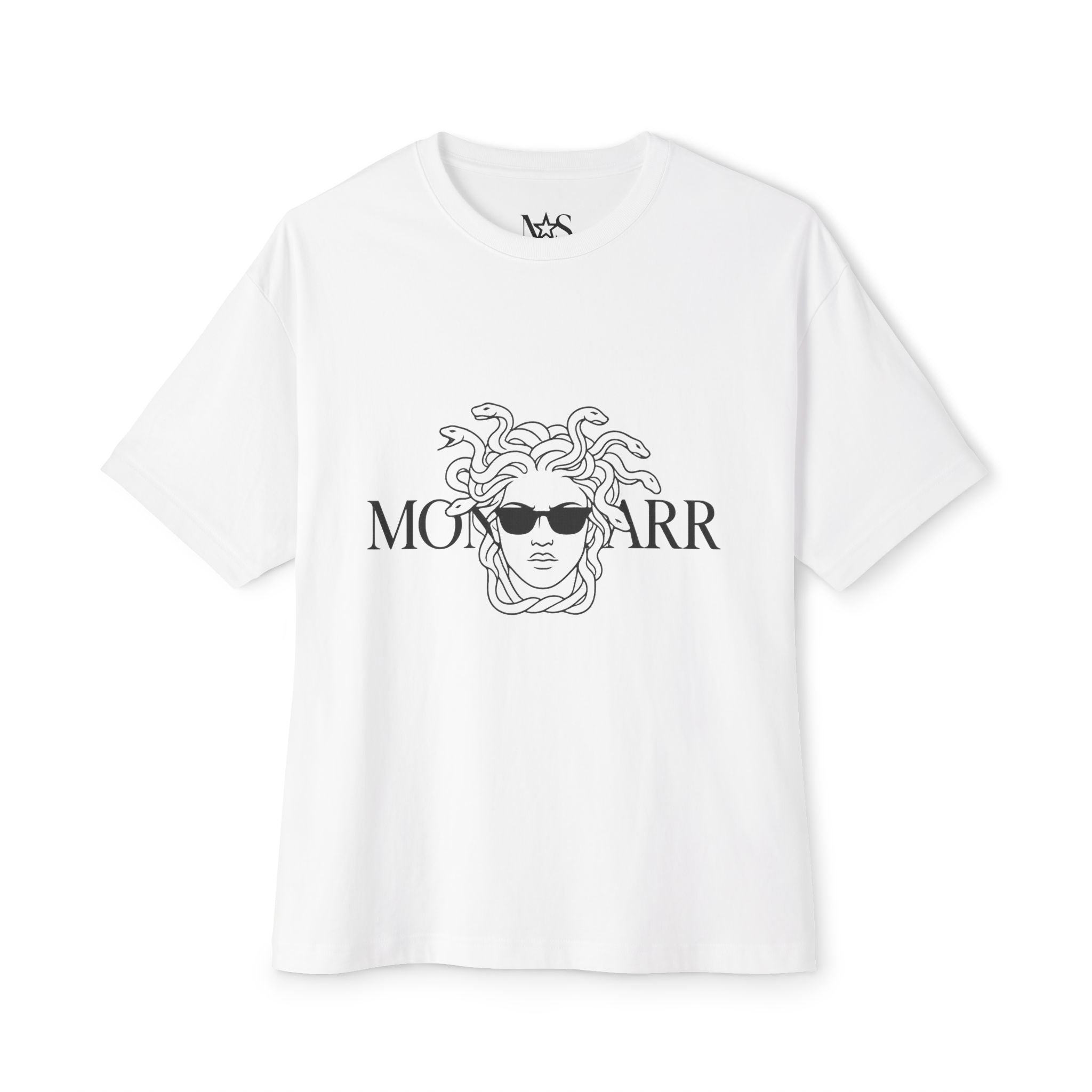 Medusa Sunglasses Tee — Oversized Boxy Graphic T‑Shirt